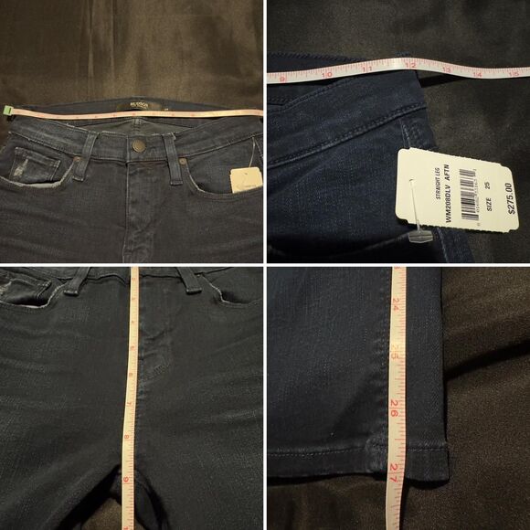 Hudson Nico Blue Denim Studded Cigarette Ankle Jeans - Picture 5 of 6